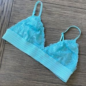 Aerie Lace Turquoise Bralette